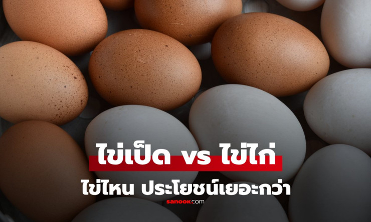 ไข่ไก่ vs ไข่เป็ด อร่อยต่างกัน ประโยชน์ต่างกัน ไข่อะไรคุณค่าเยอะกว่า?